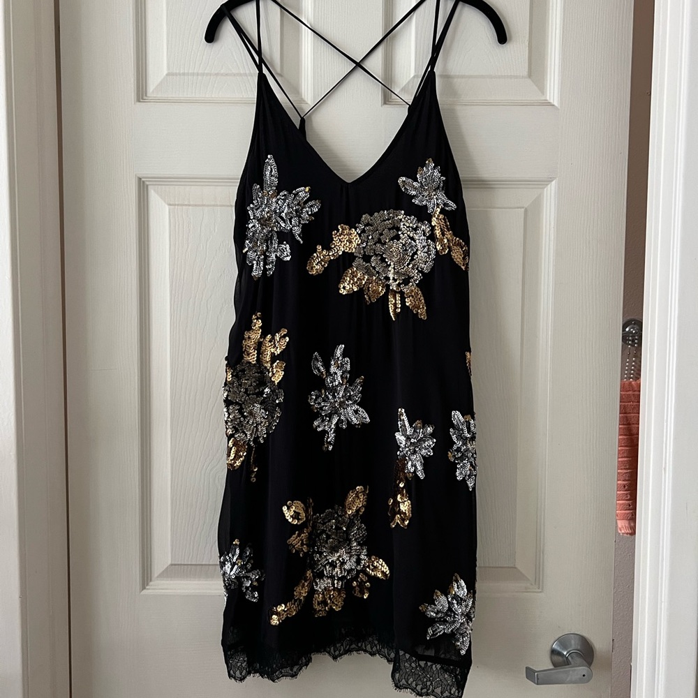 Free People Sequin Slip Dress